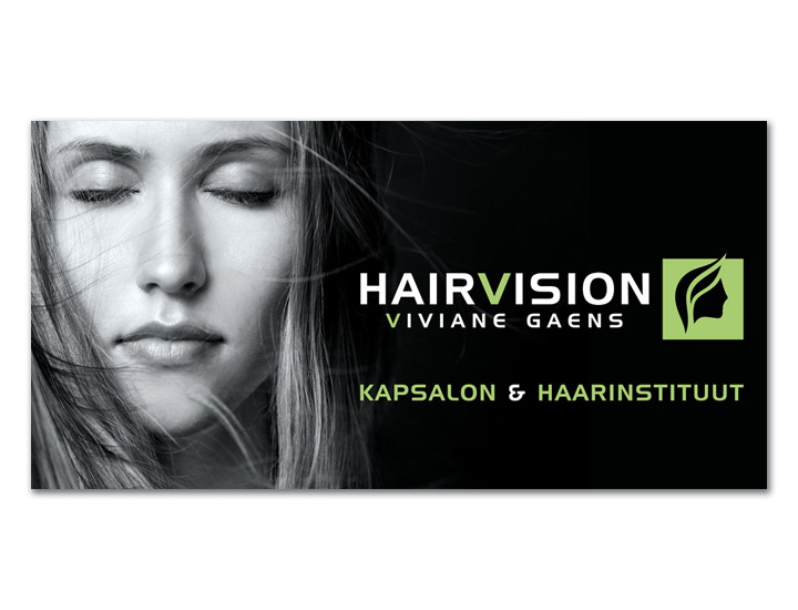 Hairvision Viviane Gaens Hasselt grafisch ontwerp en drukwerk