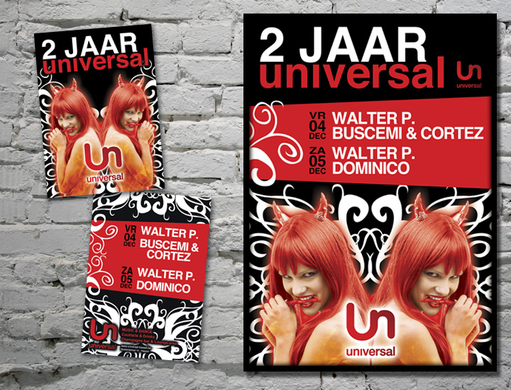 Universal Hasselt, affiche & flyer