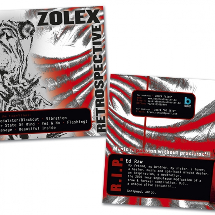 Zolex Retrospective CD Inlageboekje kaft voorkant en achterkant